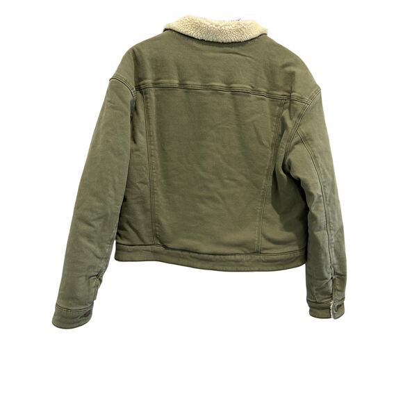 Oliver Logan Oakhurst Sherpa Jacket Terrarium Moss Size XL Trucker Jacket - Picture 8 of 10